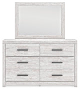 Cayboni Whitewash Dresser, Mirror and Nightstand (Online Special Price)
