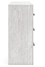 Cayboni Whitewash King Panel Bed, Dresser and Nightstand