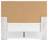 Cayboni Whitewash Queen Panel Bed, Chest and Nightstand
