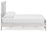 Cayboni Whitewash Queen Panel Bed, Chest and Nightstand