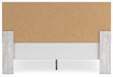 Cayboni Whitewash King Panel Bed, Dresser and Nightstand