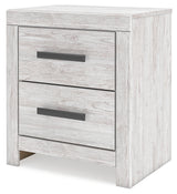 Cayboni Whitewash King Panel Bed, Dresser, Mirror, Chest and Nightstand (Online Special Price)
