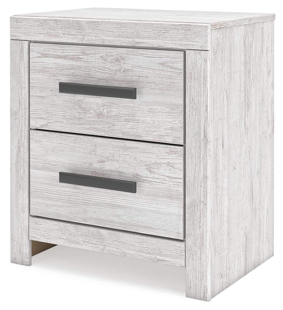 Cayboni Whitewash Dresser, Mirror and Nightstand (Online Special Price)