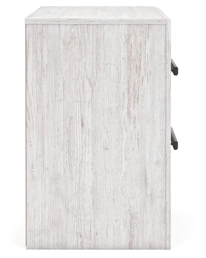 Cayboni Whitewash Dresser, Mirror and Nightstand (Online Special Price)