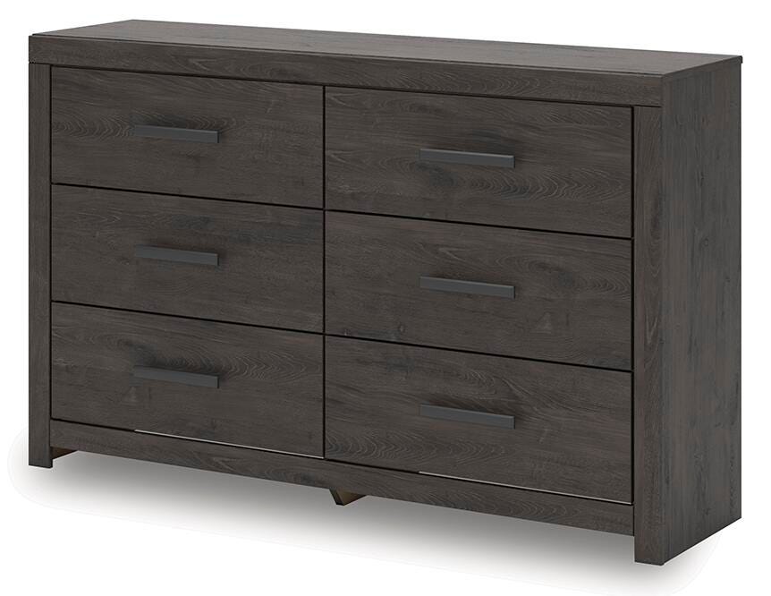 Prendonea Charcoal Dresser and Nightstand