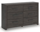 Prendonea Charcoal Dresser and Nightstand