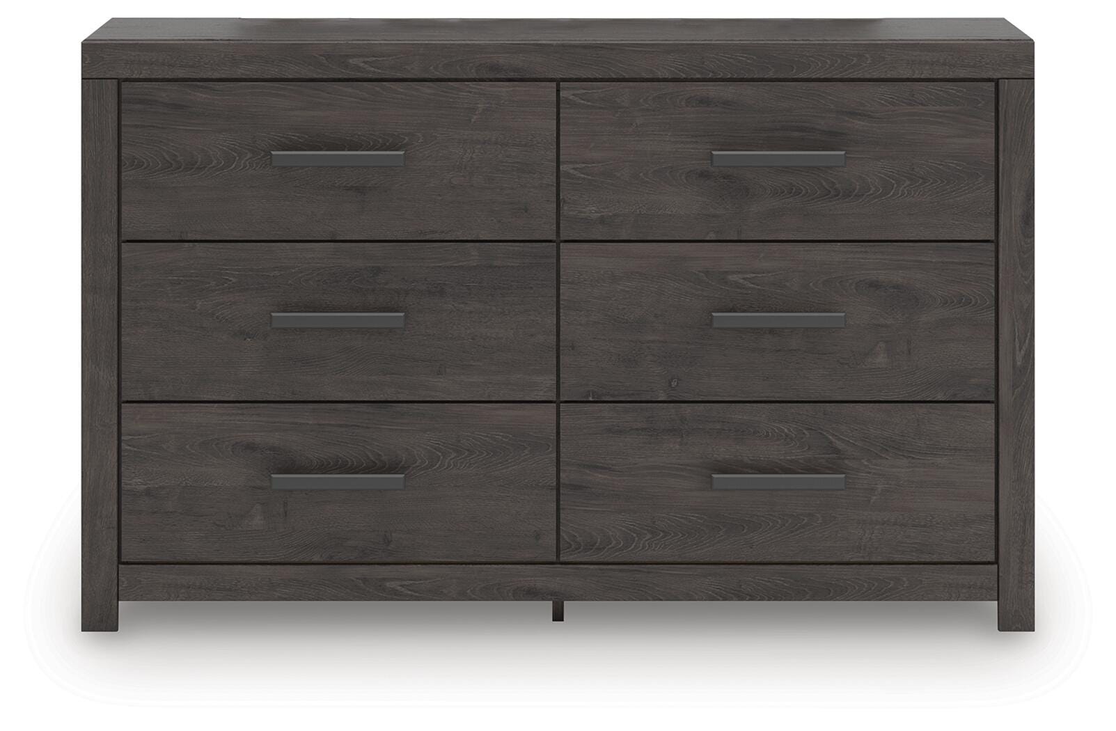 Prendonea Charcoal King Panel Bed, Dresser and Nightstand (Online Special Price)
