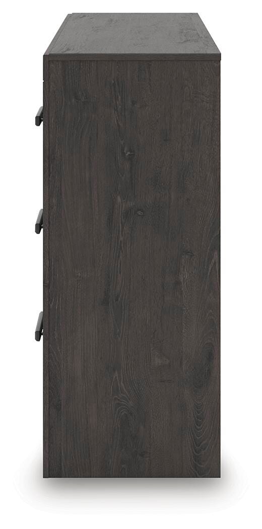 Prendonea Charcoal Dresser and Nightstand