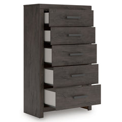 Prendonea Charcoal King Panel Bedroom Set