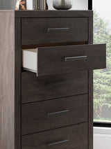 Prendonea Charcoal King Panel Bedroom Set