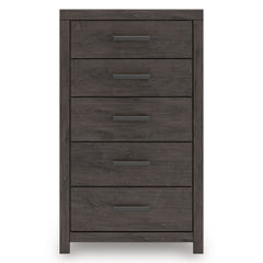 Prendonea Charcoal King Panel Bedroom Set