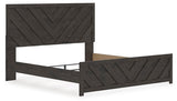 Prendonea Charcoal King Panel Bed, Dresser and Nightstand (Online Special Price)