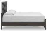 Prendonea Charcoal King Panel Bed, Dresser and Nightstand (Online Special Price)