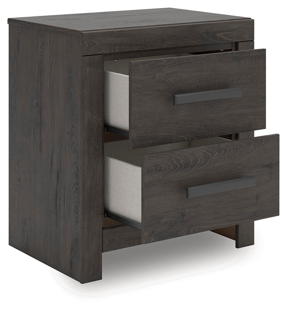 Prendonea Charcoal Dresser and Nightstand