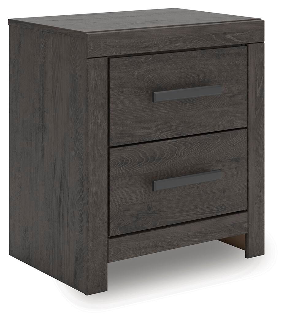 Prendonea Charcoal Dresser and Nightstand