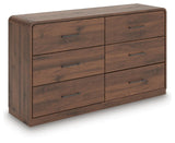 Hollinaze Walnut Brown Dresser