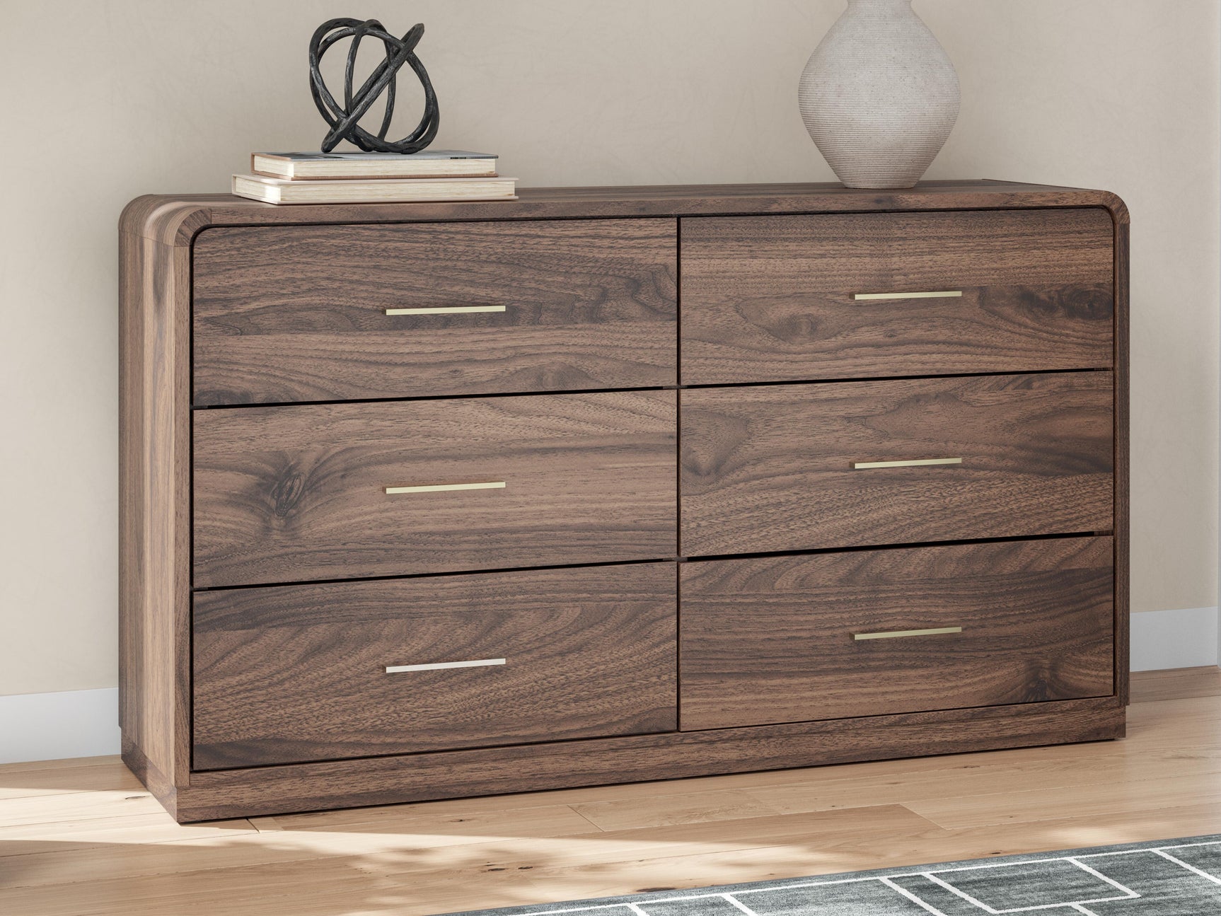 Hollinaze Walnut Brown Dresser