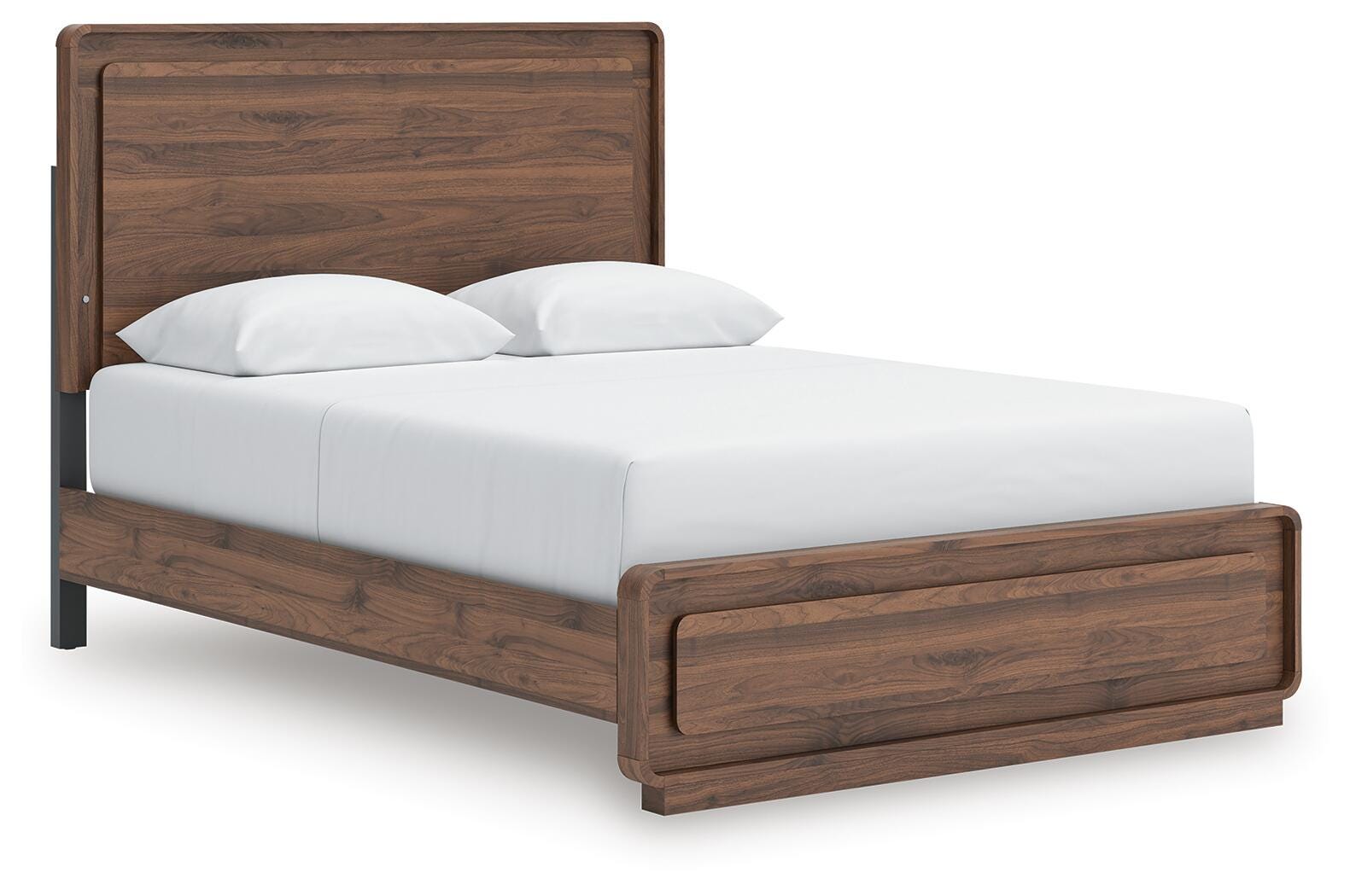 Hollinaze Walnut Brown Queen Panel Bed (Online Special Price)
