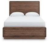 Hollinaze Walnut Brown Queen Panel Bed (Online Special Price)