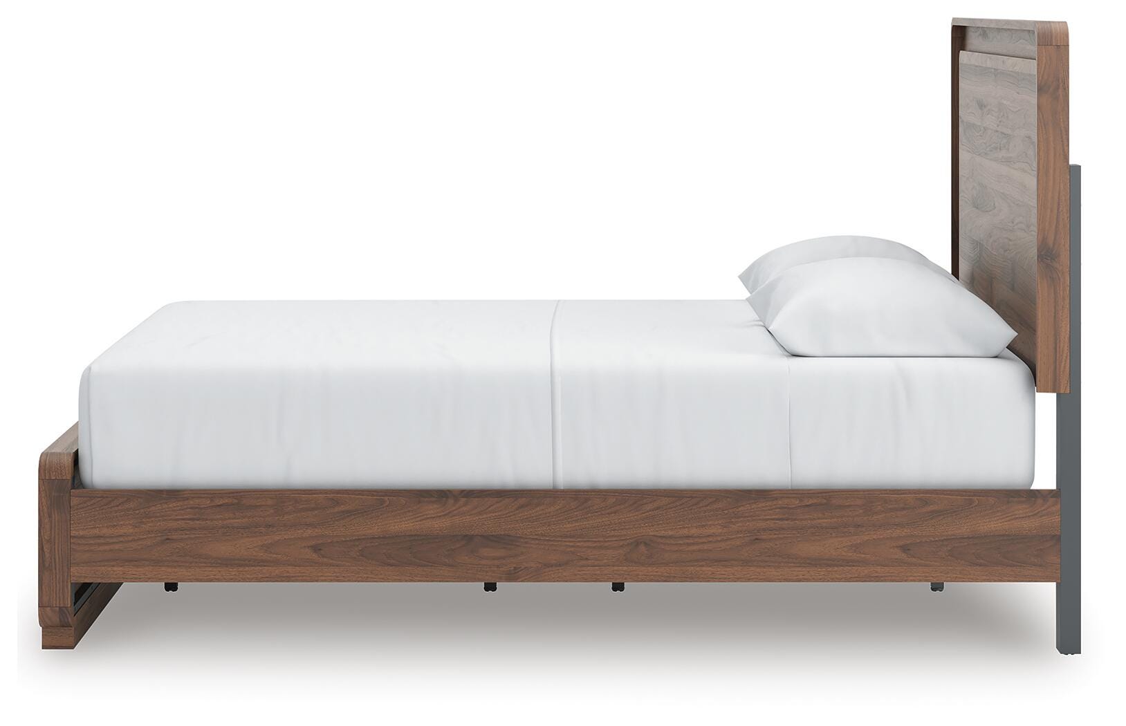 Hollinaze Walnut Brown Queen Panel Bed (Online Special Price)