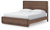 Hollinaze Walnut Brown California King Panel Bed