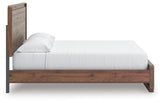 Hollinaze Walnut Brown California King Panel Bed