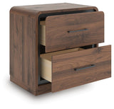 Hollinaze Walnut Brown Nightstand