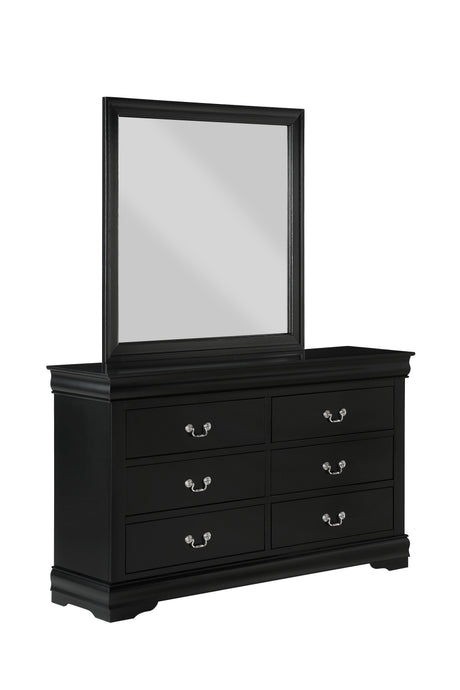 Louis Philip Black Youth Sleigh Bedroom Set - Ornate Home