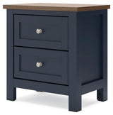 Landocken Brown/Blue Twin Panel Bed, Dresser, Mirror and Nightstand (Online Special Price)