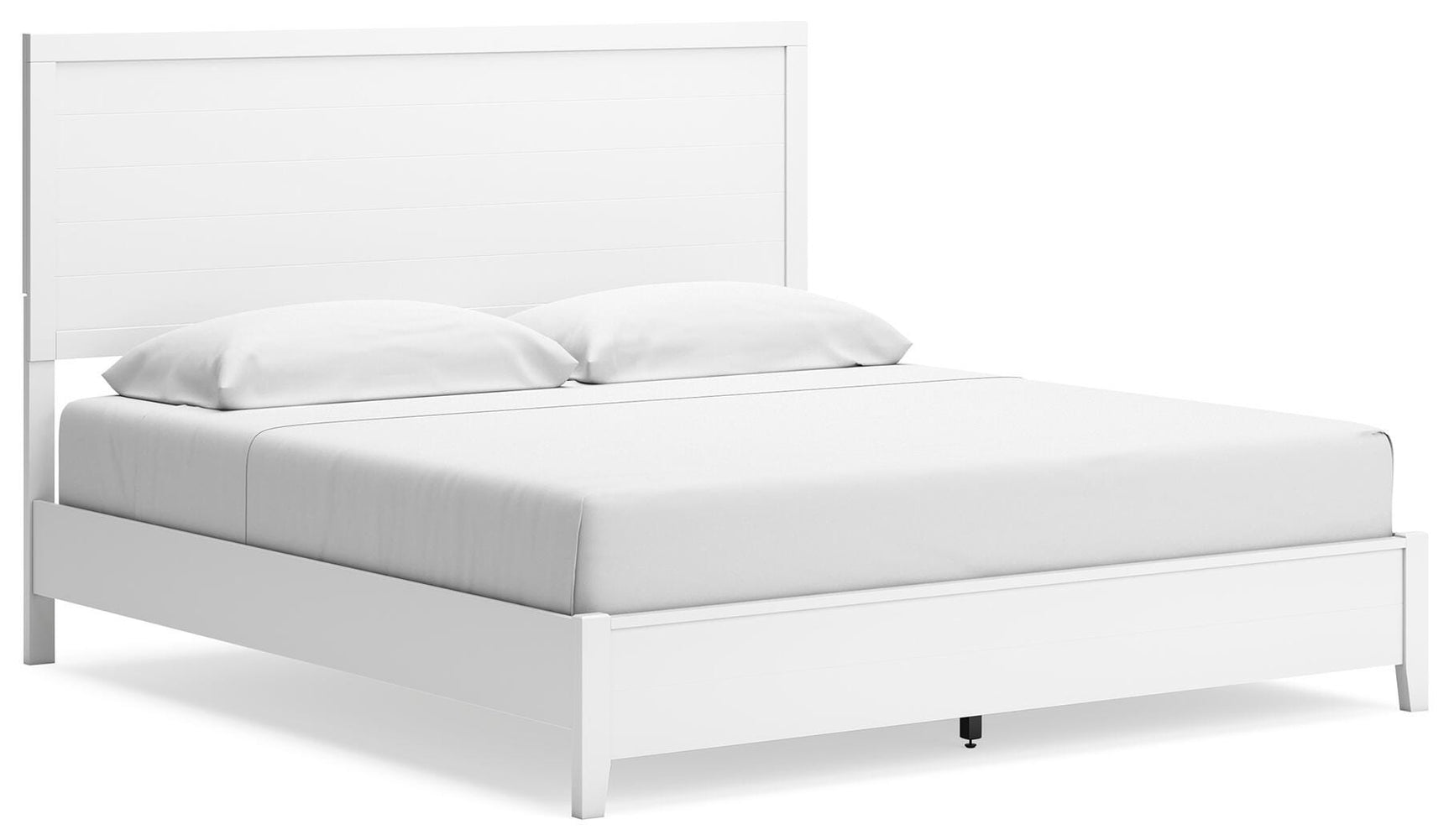 Binterglen White King Panel Bed, Dresser, Chest and 2 Nightstands