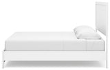 Binterglen White King Panel Bed, Dresser, Chest and 2 Nightstands