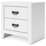 Binterglen White King Panel Bed, Dresser, Chest and 2 Nightstands
