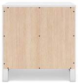 Binterglen White King Panel Bed, Dresser, Chest and 2 Nightstands