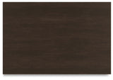 Covetown Dark Brown California King Panel Bed and 2 Nightstands