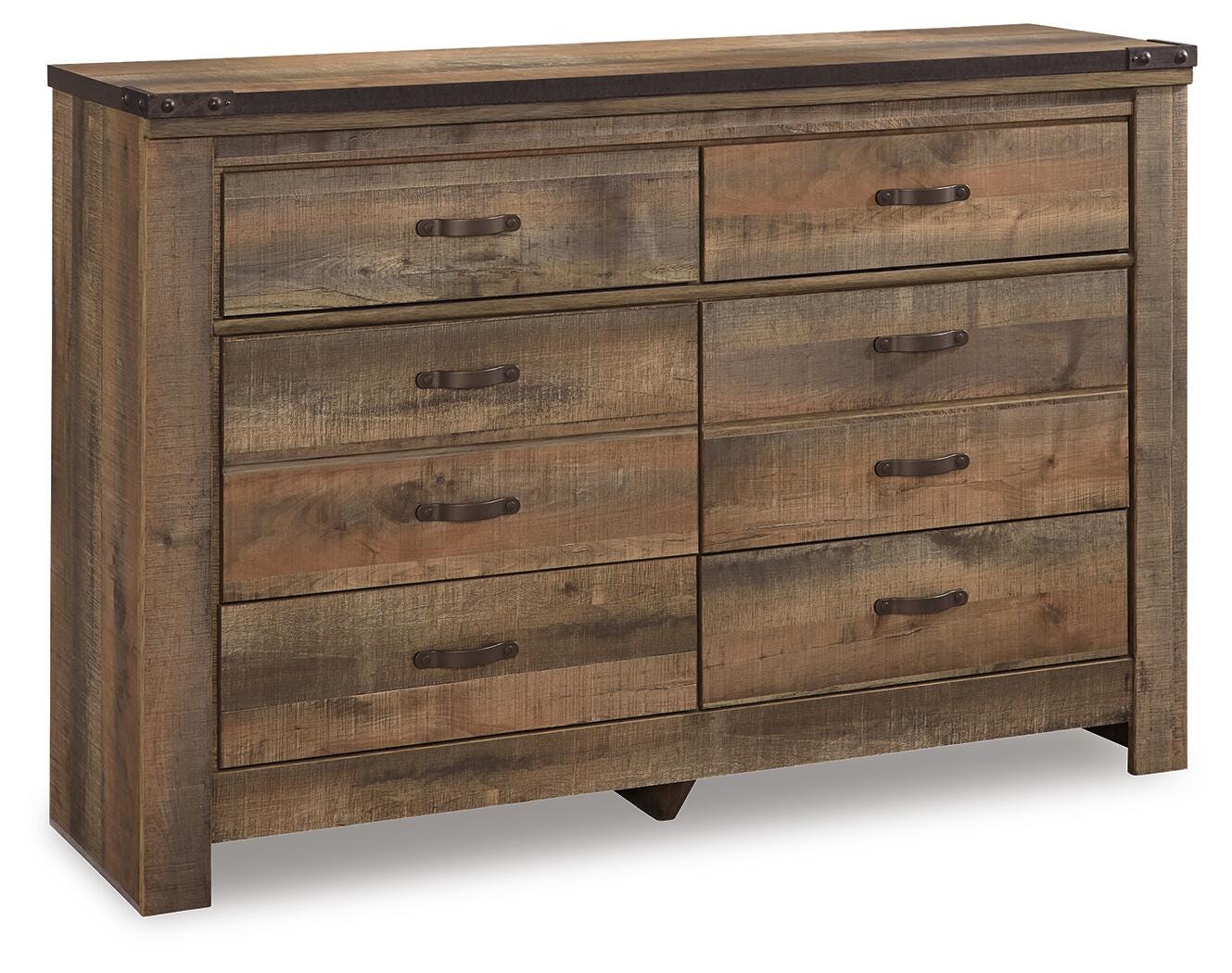 Trinell Brown Full Bookcase Storage Bed, Dresser, Chest and Nightstand