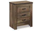 Trinell Brown King Panel Bedroom Set with Nightstand - Ornate Home