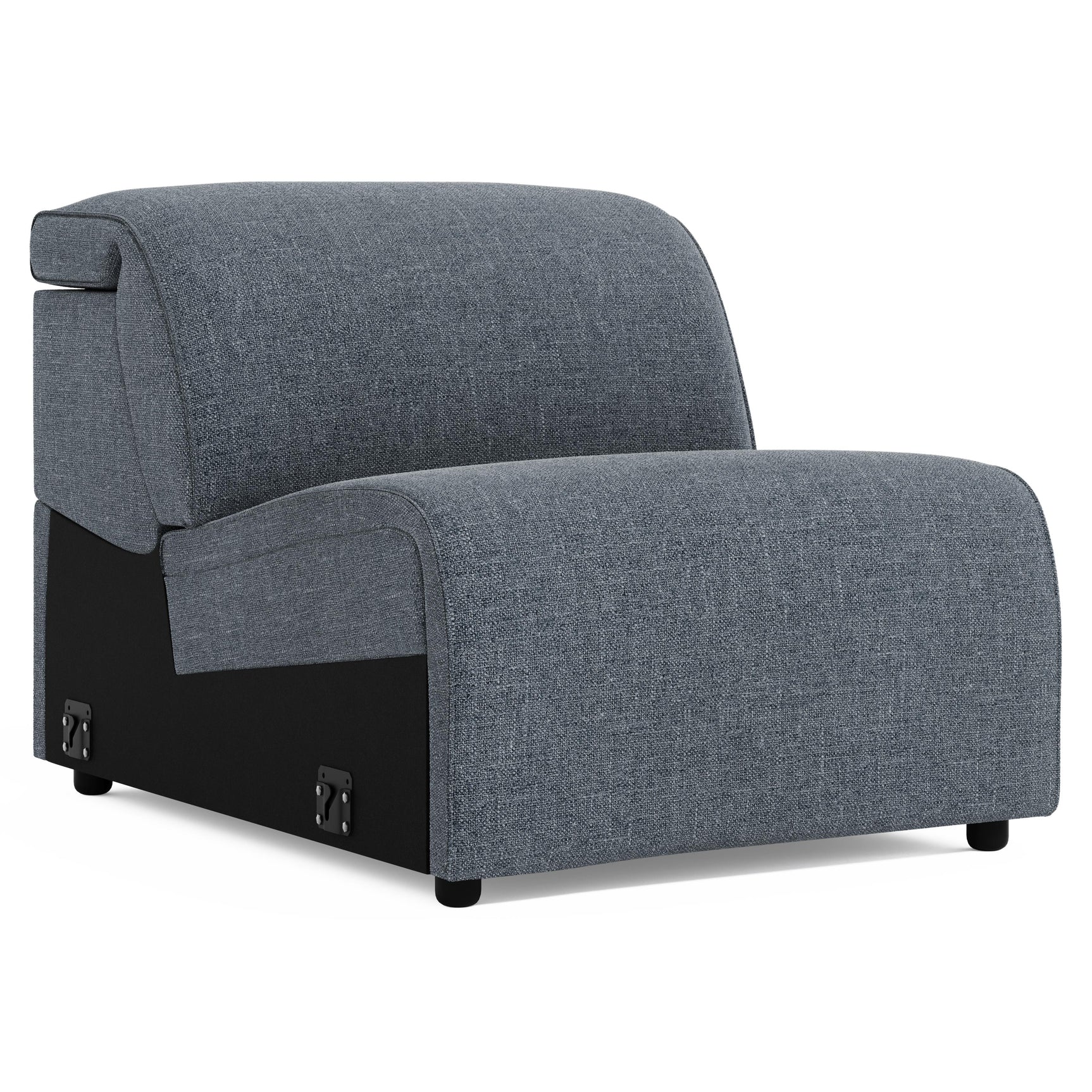 Bliss Weathered Charcoal Armless Chair