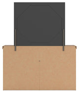 Savonport White/Brown Dresser and Mirror (Online Special Price)
