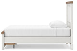 Savonport White/Brown Twin Panel Storage Bed (Online Special Price)