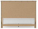 Savonport White/Brown King Panel Bed
