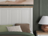Savonport White/Brown Full Panel Storage Bed (Online Special Price)