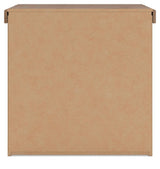 Savonport White/Brown Two Drawer Nightstand (Online Special Price)