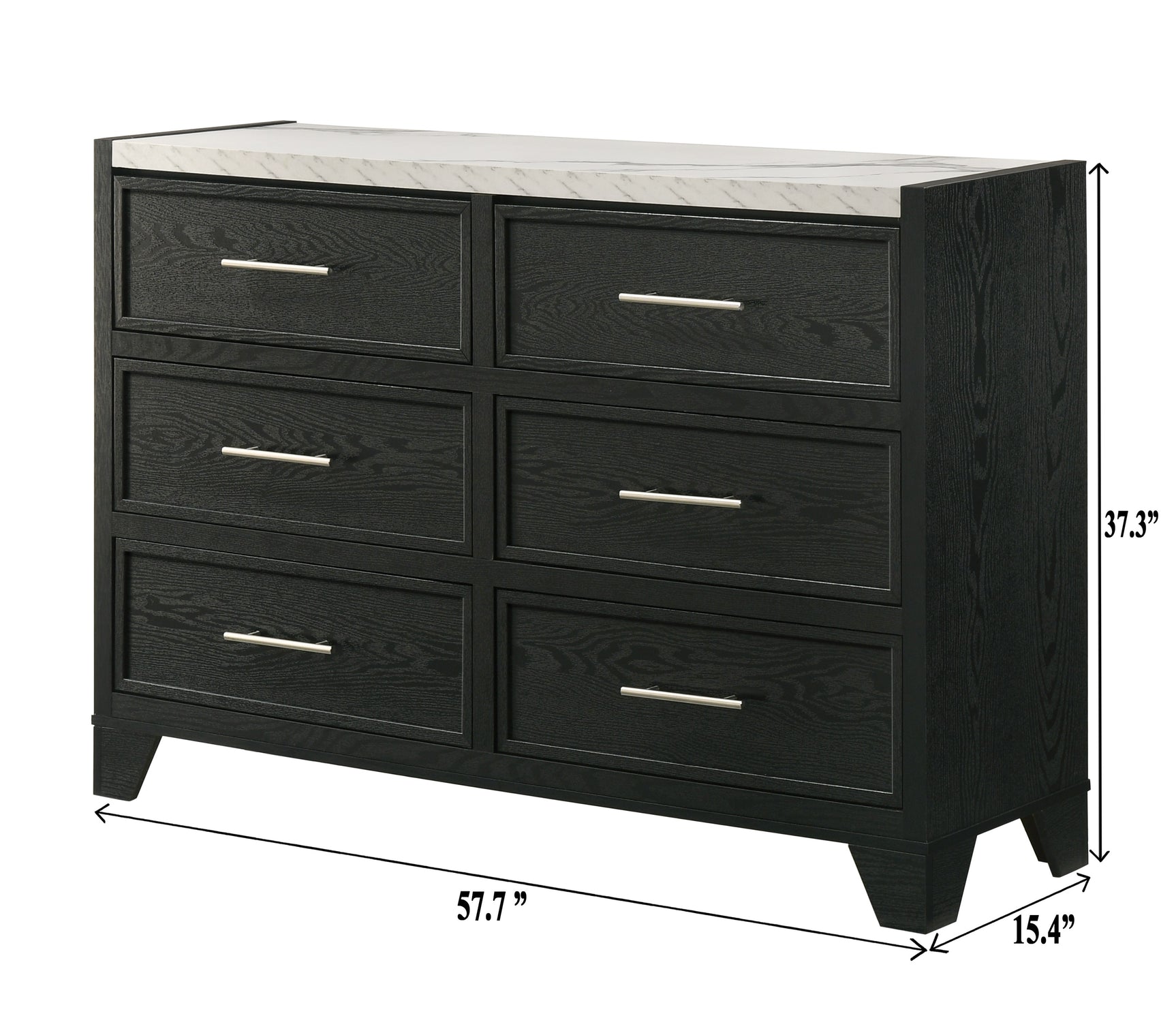Lamar Black Panel Bedroom Set