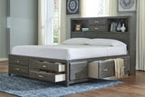 Caitbrook Gray California King Storage Bed w/ 8 Drawers - Ornate Home