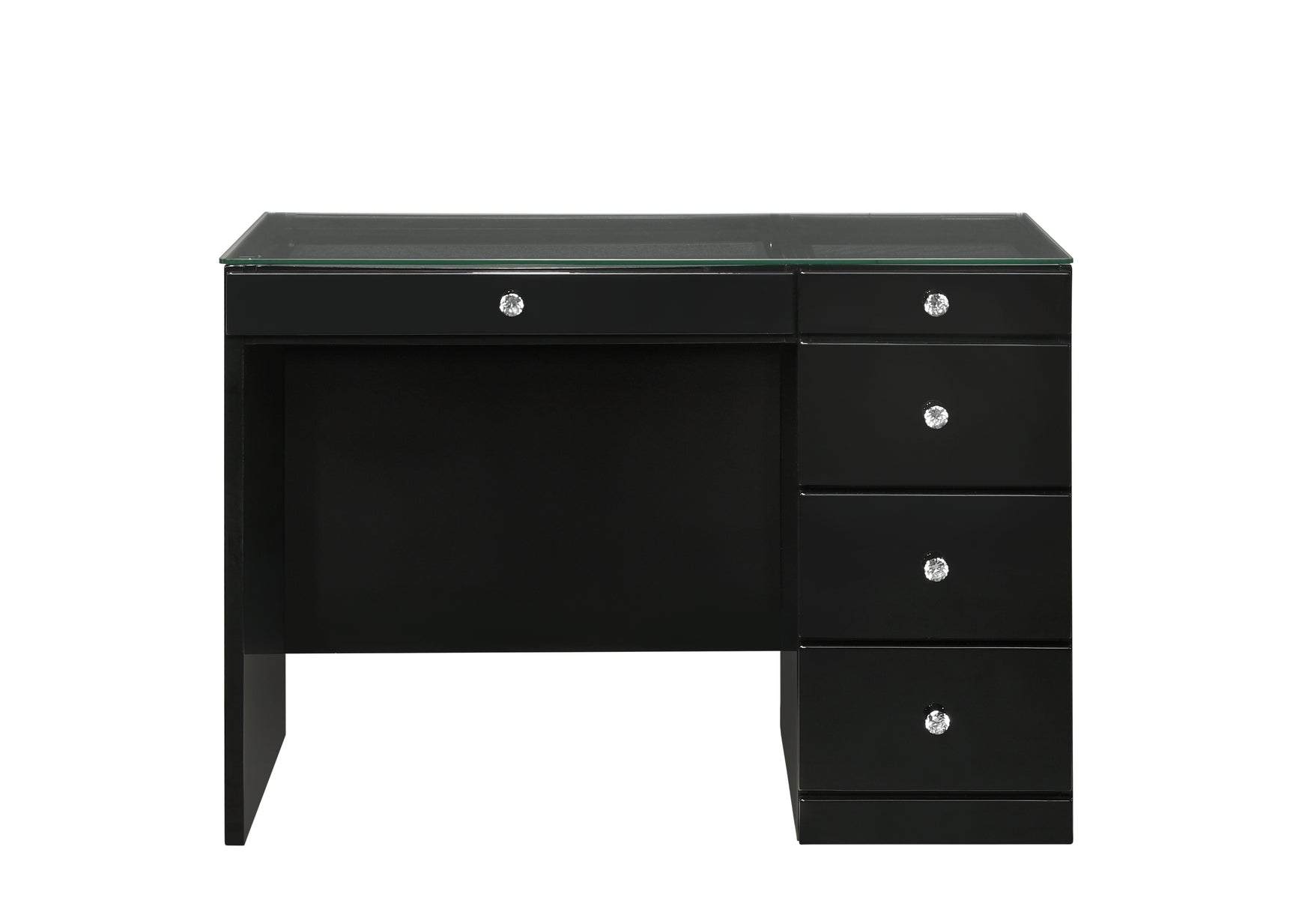 Morgan Black Vanity Set w/LED Mirror
