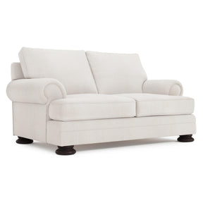 Foster Mocha Loveseat Without Pillows & Nails