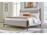 Lyncott Brown King Upholstered Bed - Ornate Home