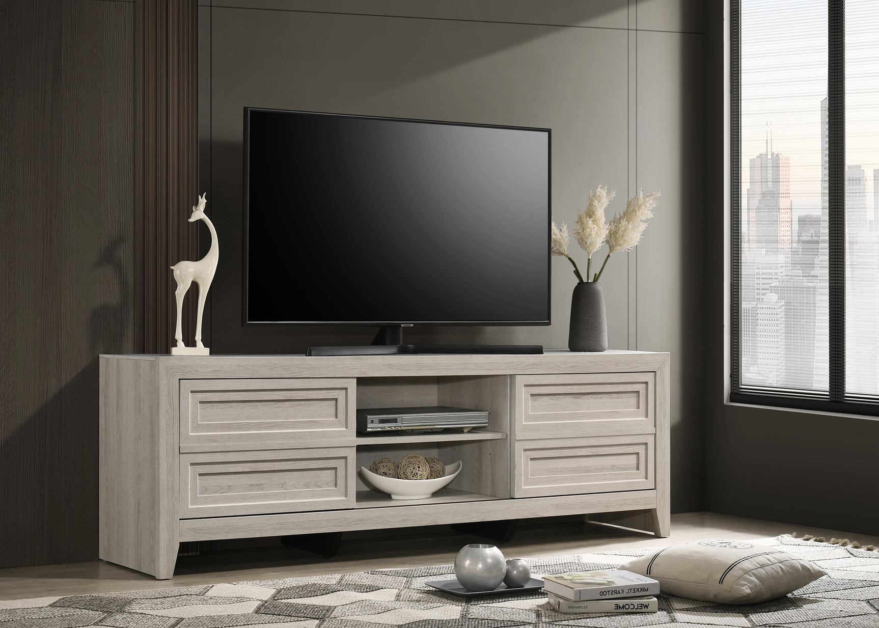 Lorraine Gray TV Stand