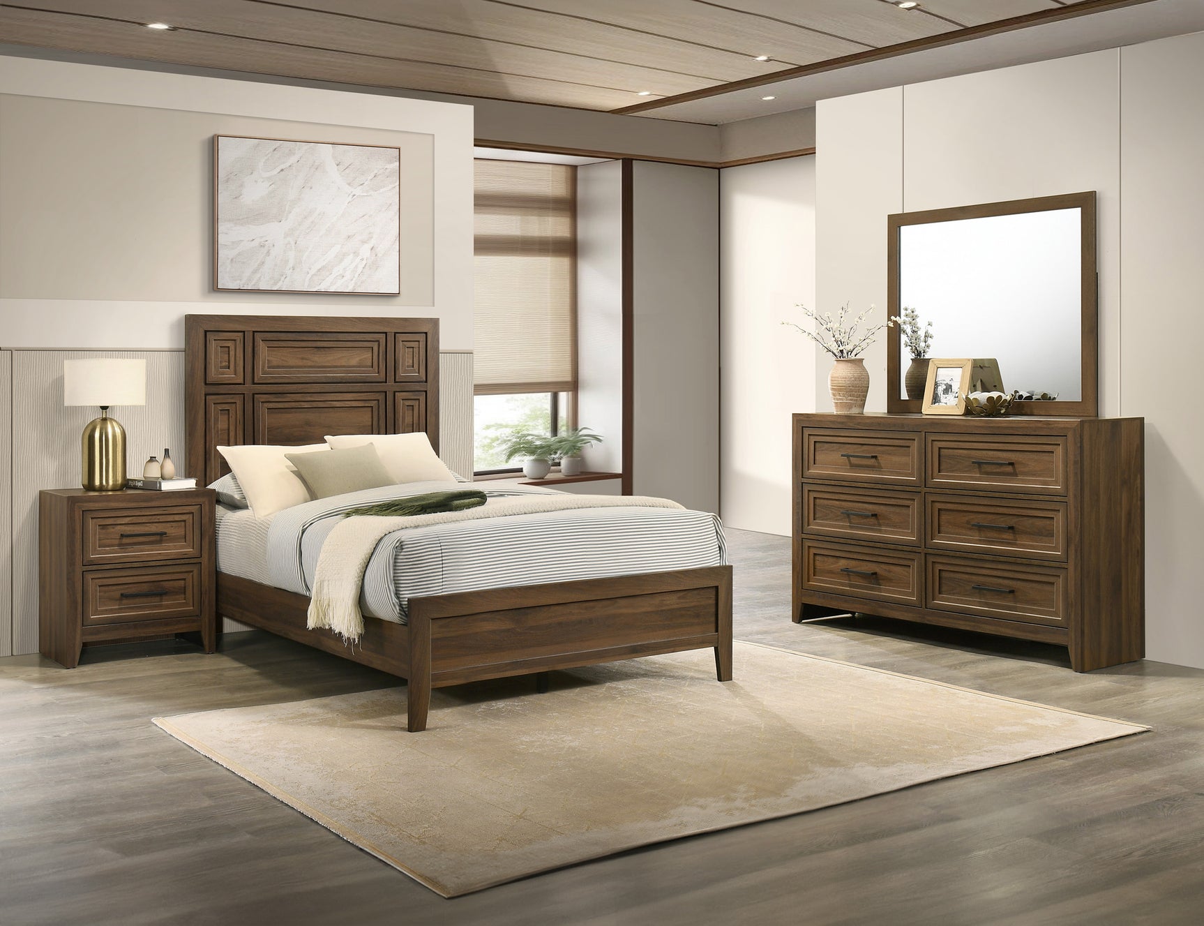 Lorraine Brown Youth Panel Bedroom Set