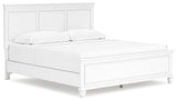 Fortman White King Panel Bed - Ornate Home